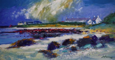 The red rocks A'Chleit Kintyre 16x30